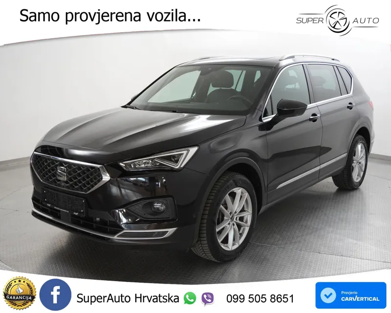 Seat Tarraco 2.0 TSI 4Drive Aut. Xcellence 190 KS, 7-SJED+ACC+LED+GR SJED+360