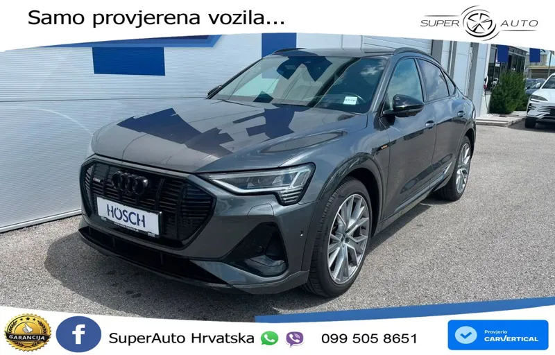 Audi e-tron SB 55 95 kWh S-line 408 KS, ZRAČNI+PANO+VIRT+GR SJED+360+HEAD