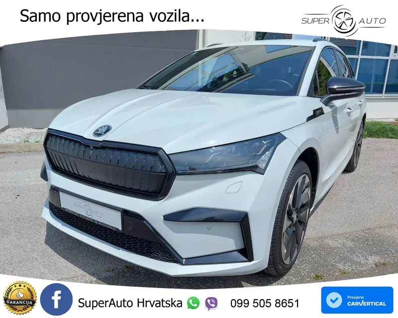 Škoda Enyaq iV 60 SportLine 179 KS, REG 06/27 MATRIX+KAM+GR SJED+VIRT+ASIST