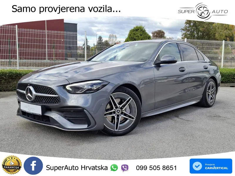 Mercedes C 220d Aut. 200 KS, REG 07/27 u PDV-u LED+KAM+GR SJED+VIRT+ASIST