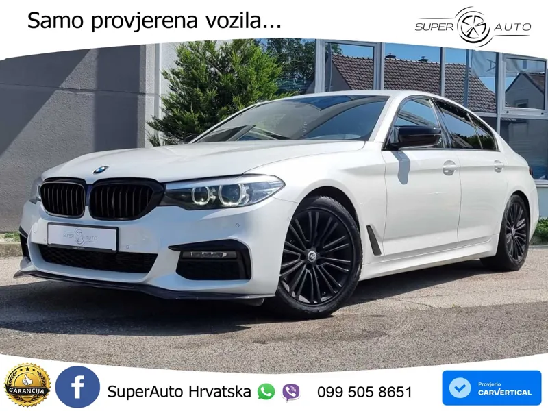BMW 520d xDrive Steptronic M Sport 190 KS, REG 01/27 TEM+KAM+GR SJED+LED+VIRT