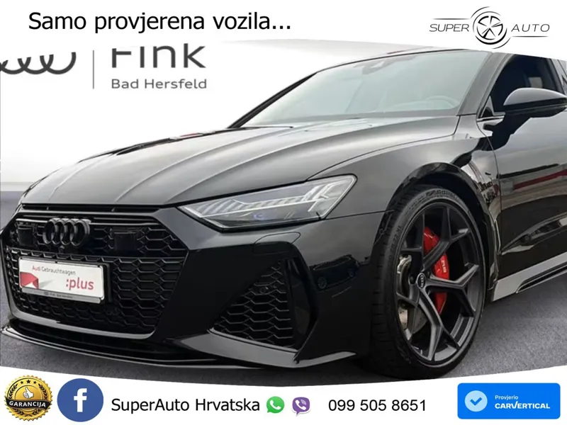 Audi RS7 SB performance 4.0 TFSI V8 quattro Aut. 630 KS, ACC+360+4xGR SJED+PANO