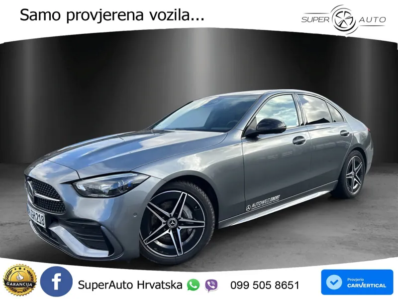 Mercedes C 200 Aut. AMG 204 KS, ACC+360+KEY+GR SJED+VIRT+LANE