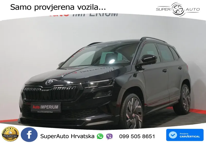 Škoda Karoq 1.5 TSI DSG Sportline 150 KS, ACC+KAM+LED+4xGR SJED+VIRT+NAVI+ASIST