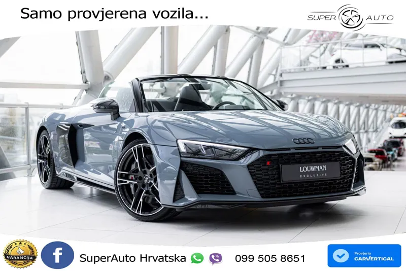 Audi R8 Spyder Performance 5.2 FSI V10 quattro Aut. 620 KS, KAM+LED+GR SJED+VIRT