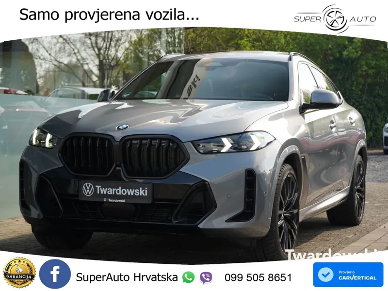 BMW X6 40d xDrive Steptronic M Sport 352 KS, LED+HEAD+GR SJED+PANO+ZRAČNI