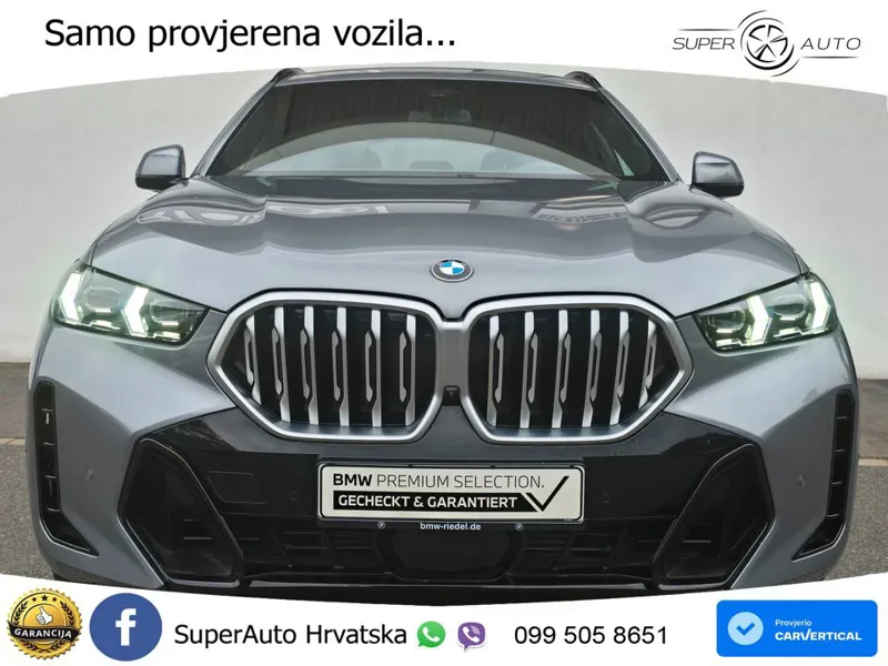 BMW X6 40d xDrive Steptronic M Sport 352 KS, LED+ACC+4xGR SJED+360+PANO