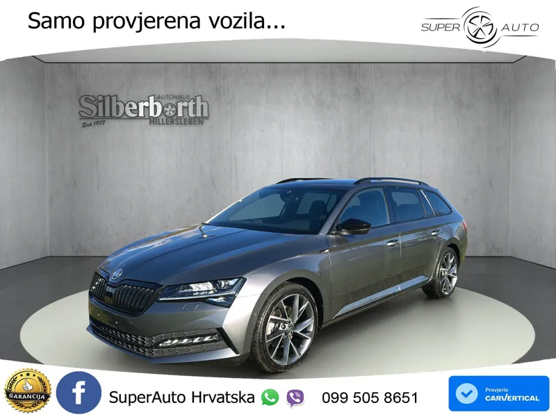 Škoda Superb Combi 2.0 TDI 4x4 Sportline 200 KS, LED+ACC+GR SJED+MASAŽA+KAM+PDC