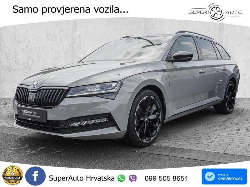 Škoda Superb Combi 2.0 TDI 4x4 Sportline 193 KS, MATRIX+ACC+GR SJED+ASIST+360