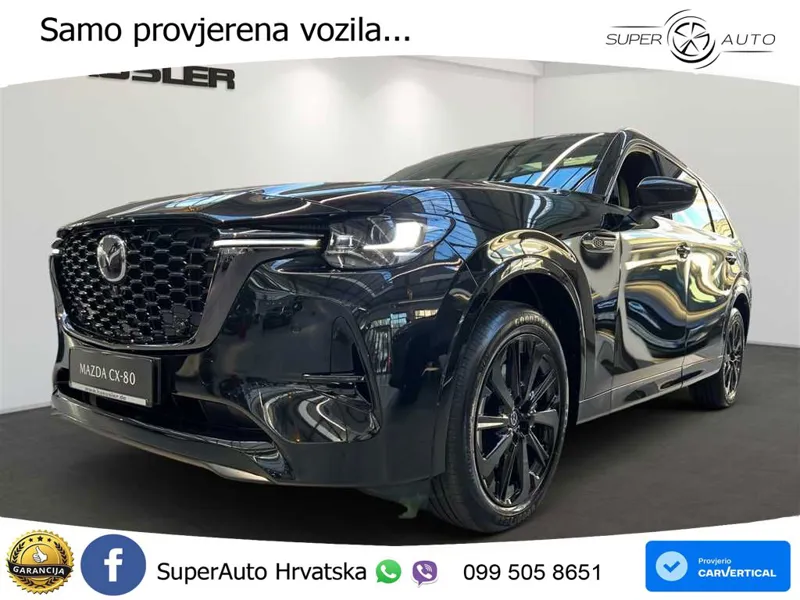 Mazda CX-80 3.3 e-Skyactiv AWD Aut. Homura 254 KS, PANO+360+GR SJED+ACC+KEY+LANE