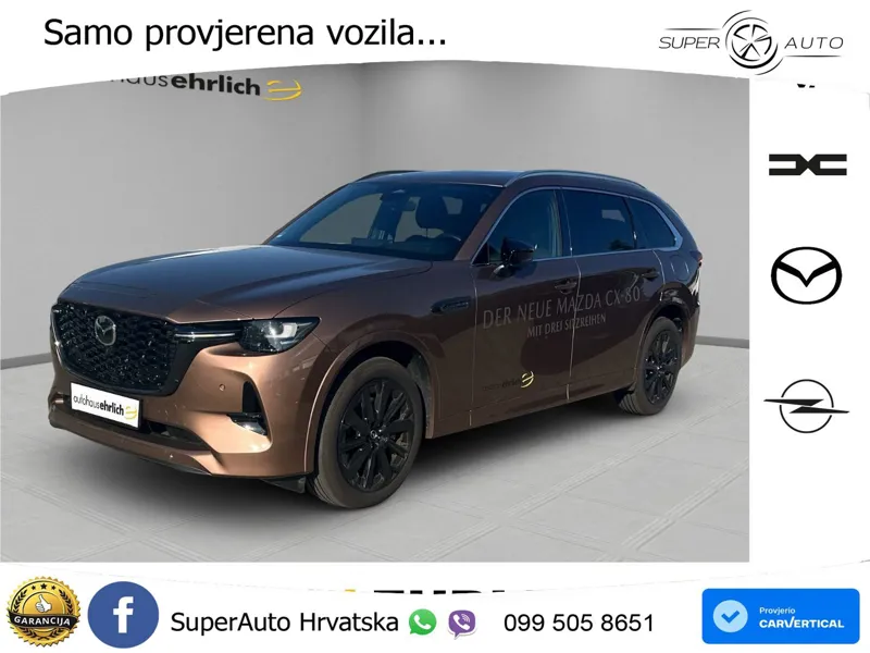 Mazda CX-80 3.3 e-Skyactiv AWD Aut. Homura 254 KS, PANO+360+GR SJED+ACC+LANE