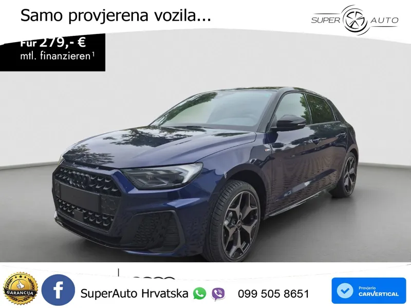 Audi A1 SB 30 TFSI S tronic S line 116 KS, KEY+VIRT+GR SJED+LED+LANE