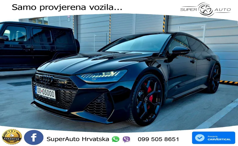 Audi RS7 4.0 TFSI V8 quattro Aut. 600 KS, ZRAČNI+360+4xGR SJED+PANO+VIRT+ASIST