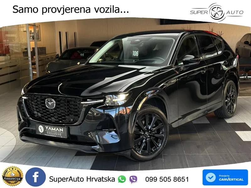 Mazda CX-60 3.3 e-Skyactiv Aut. Homura 200 KS, 360+KEY+GR SJED+VIRT+LANE
