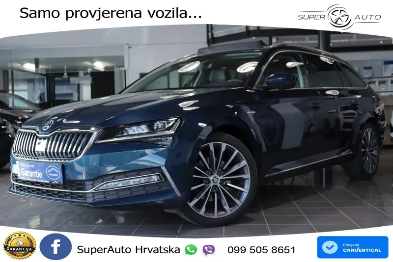 Škoda Superb Combi 2.0 TDI DSG L&K 200 KS, ACC+LED+GR SJED+PANO+VIRT