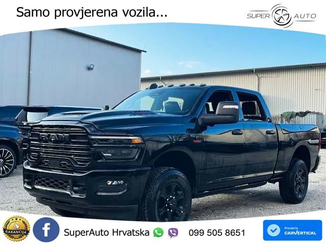 Dodge RAM 3500 6.7 Aut. Laramie Night 426 KS, KAM+GR SJED+LED+NAVI