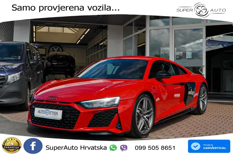 Audi R8 Coupe Performance 5.2 FSI V10 RWD Aut. 570 KS, LED+GR SJED+VIRT+ASIST