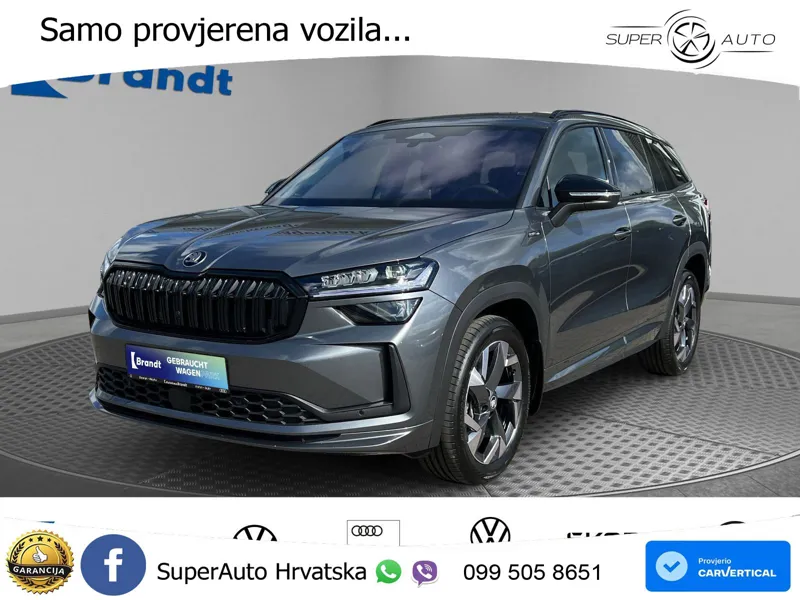 Škoda Kodiaq 2.0 TDI 4x4 DSG Sportline 193 KS, PANO+ACC+KAM+GR SJED+ACC+KEY+LANE