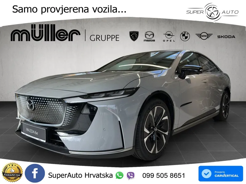 Mazda 6e 69 kWh Aut. Takumi 258 KS, PANO+360+ACC+GR SJED+KEY+VIRT+LANE