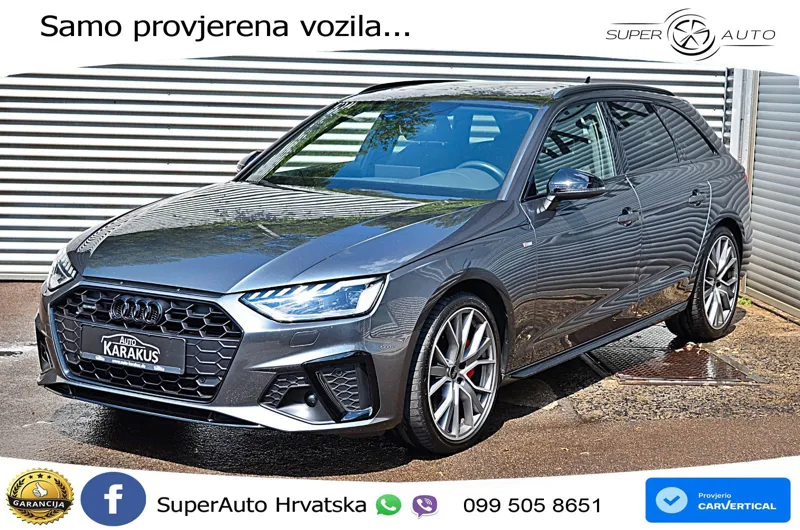 Audi A4 Avant 40 TDI quattro Aut. S line 204 KS, LED+KAM+GR SJED+PANO+NAVI