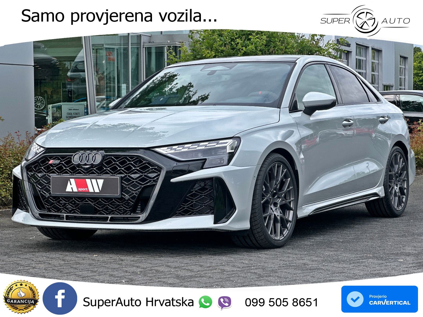 Audi RS3 Sedan 2.5 TFSI (400 KS) quattro S tronic LED+GR SJED+ACC