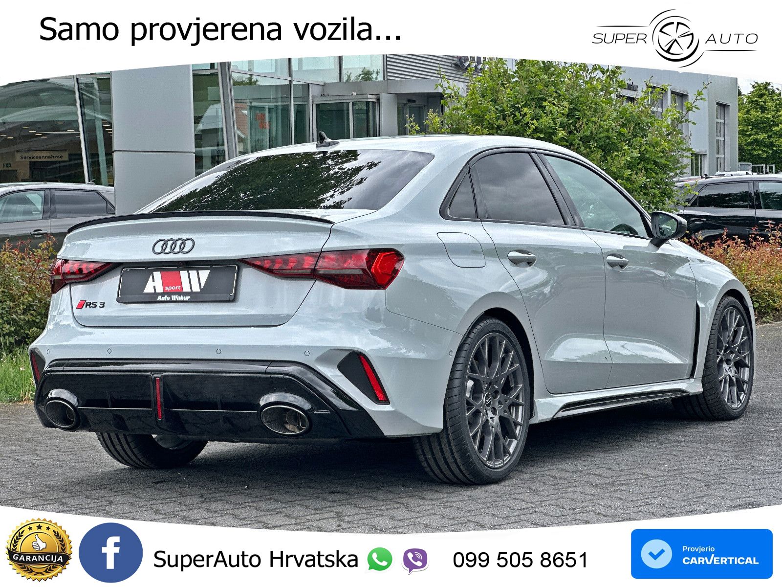 Audi RS3 Sedan 2.5 TFSI (400 KS) quattro S tronic LED+GR SJED+ACC