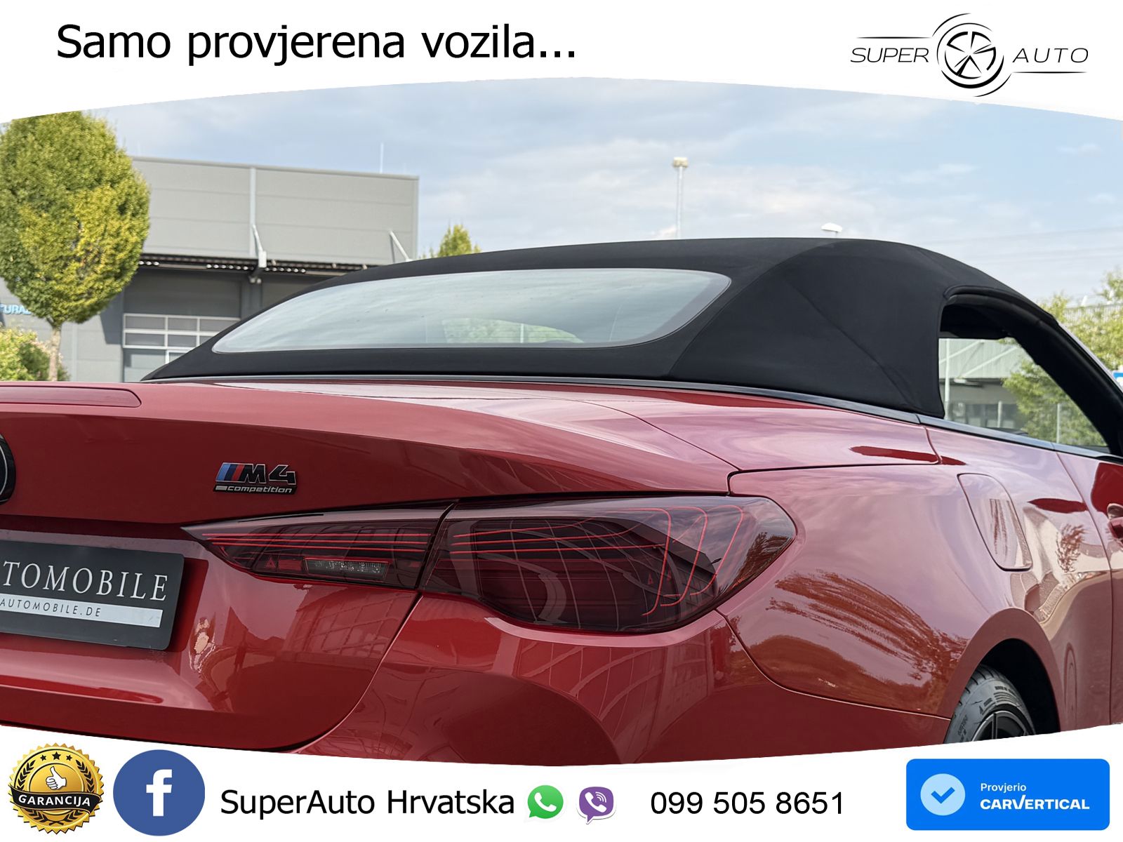 BMW M4 Convertible Competition 3.0 (530 KS) xDrive Steptronic LED+GR SJED+ACC