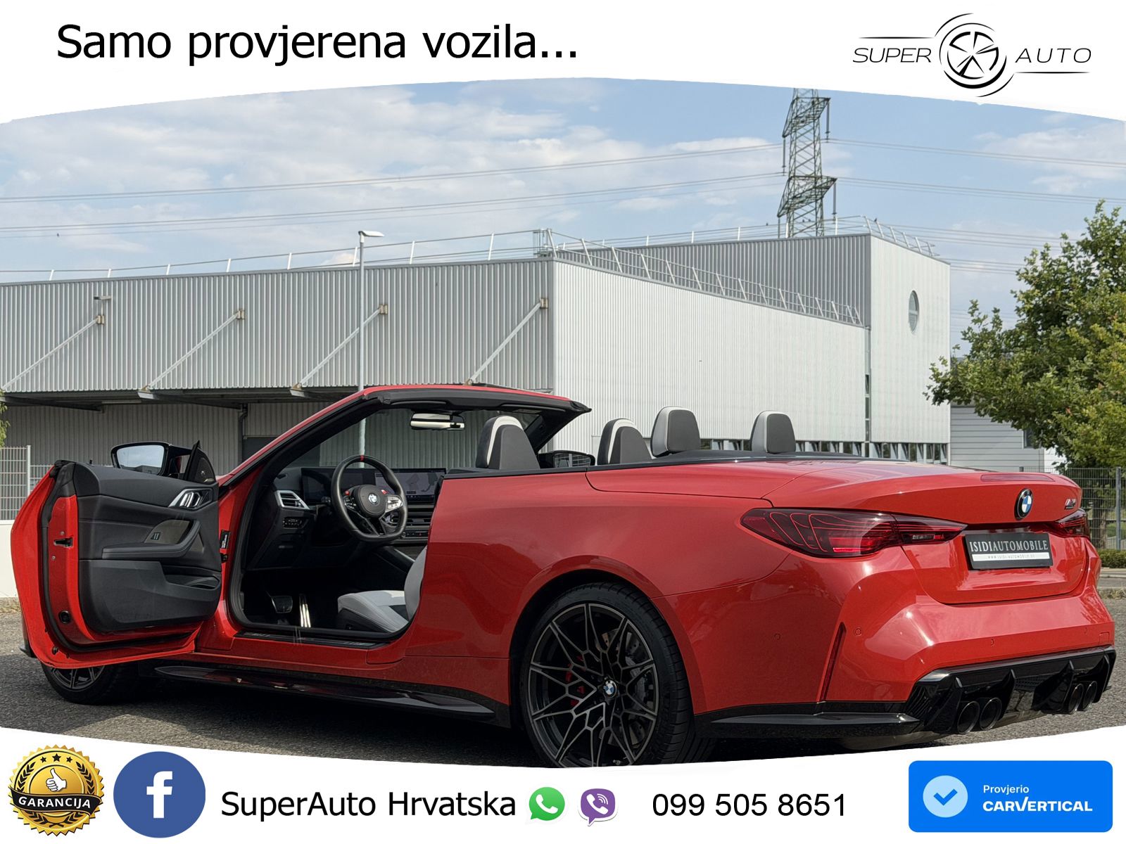 BMW M4 Convertible Competition 3.0 (530 KS) xDrive Steptronic LED+GR SJED+ACC