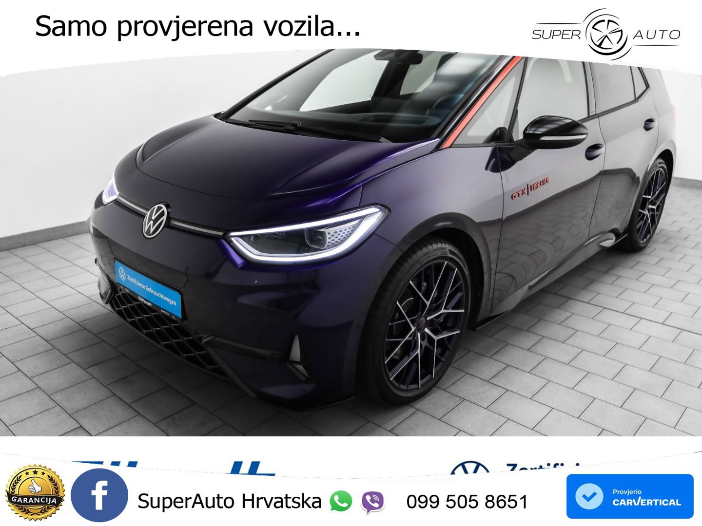 Volkswagen ID.3 GTX 84 kWh (286 KS) LED+GR SJED+ACC