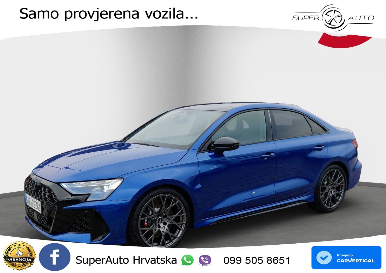 Audi RS3 Sedan 2.5 TFSI (400 KS) quattro S tronic LED+GR SJED+ACC