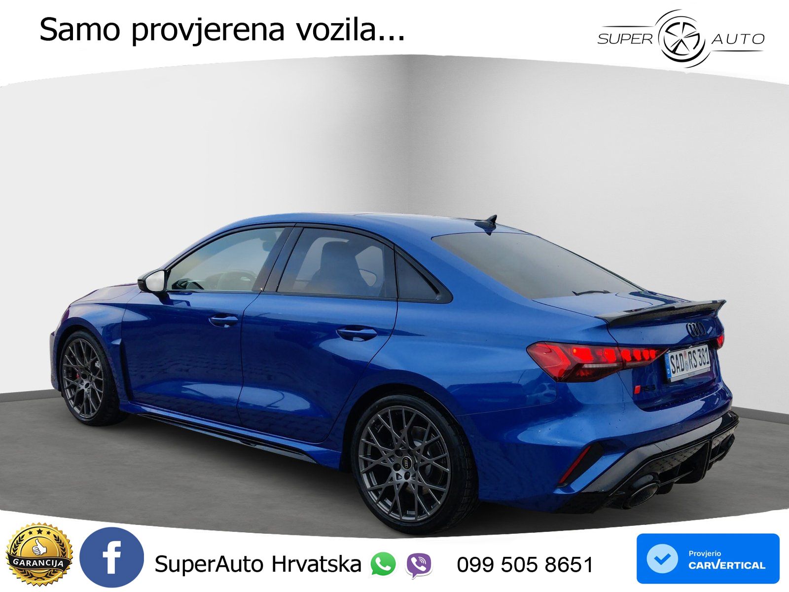 Audi RS3 Sedan 2.5 TFSI (400 KS) quattro S tronic LED+GR SJED+ACC