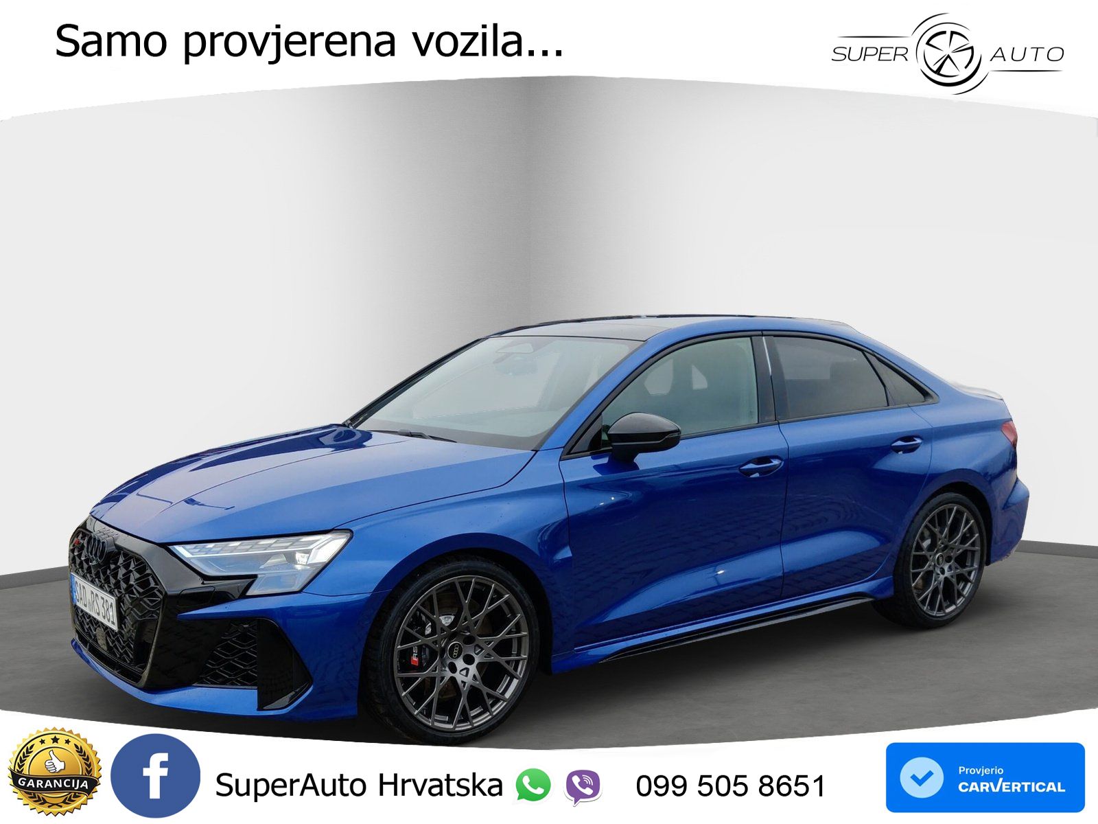 Audi RS3 Sedan 2.5 TFSI (400 KS) quattro S tronic LED+GR SJED+ACC
