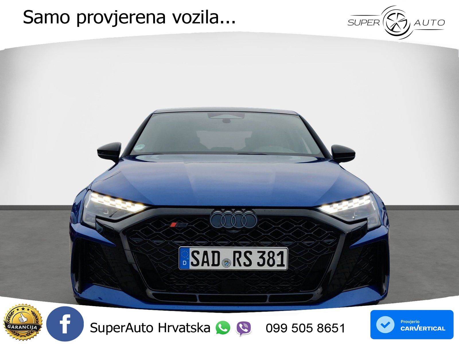 Audi RS3 Sedan 2.5 TFSI (400 KS) quattro S tronic LED+GR SJED+ACC