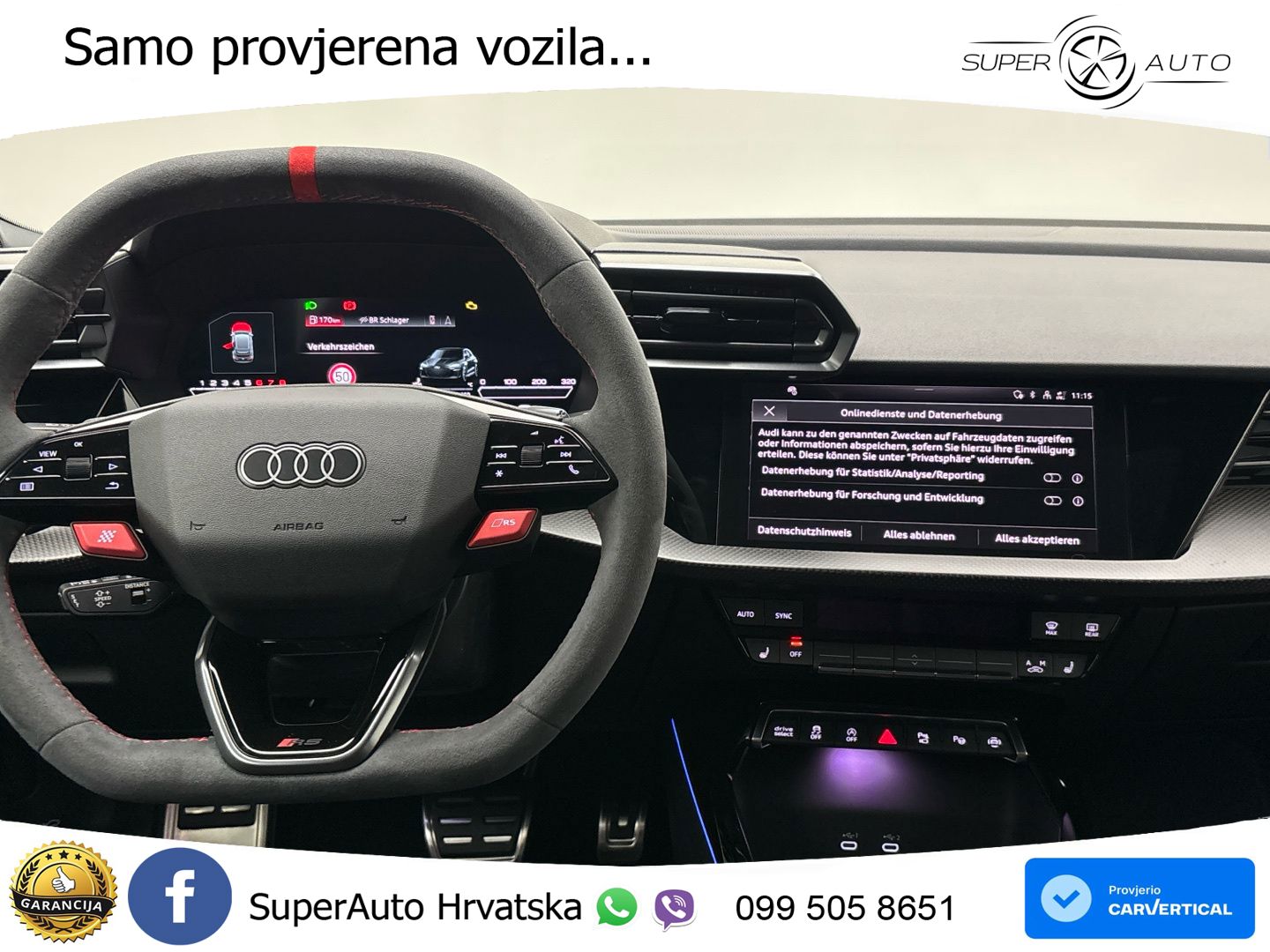 Audi RS3 Sedan 2.5 TFSI (400 KS) quattro S tronic LED+GR SJED+ACC