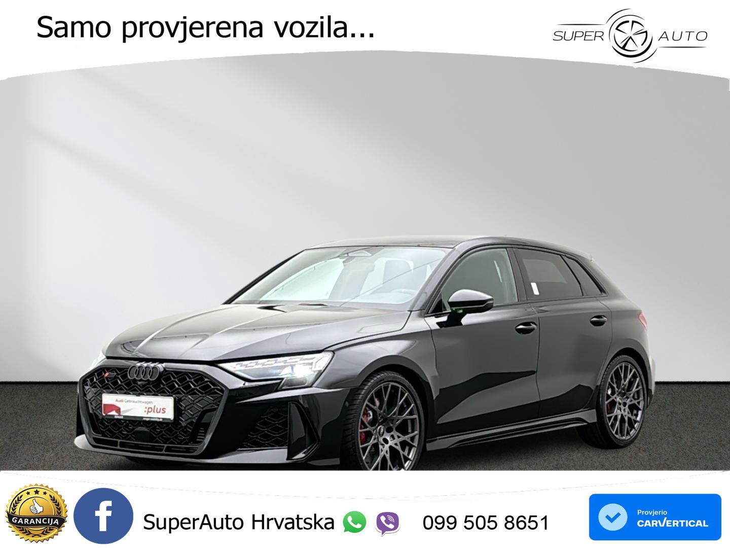 Audi RS3 Sedan 2.5 TFSI (400 KS) quattro S tronic LED+GR SJED+ACC