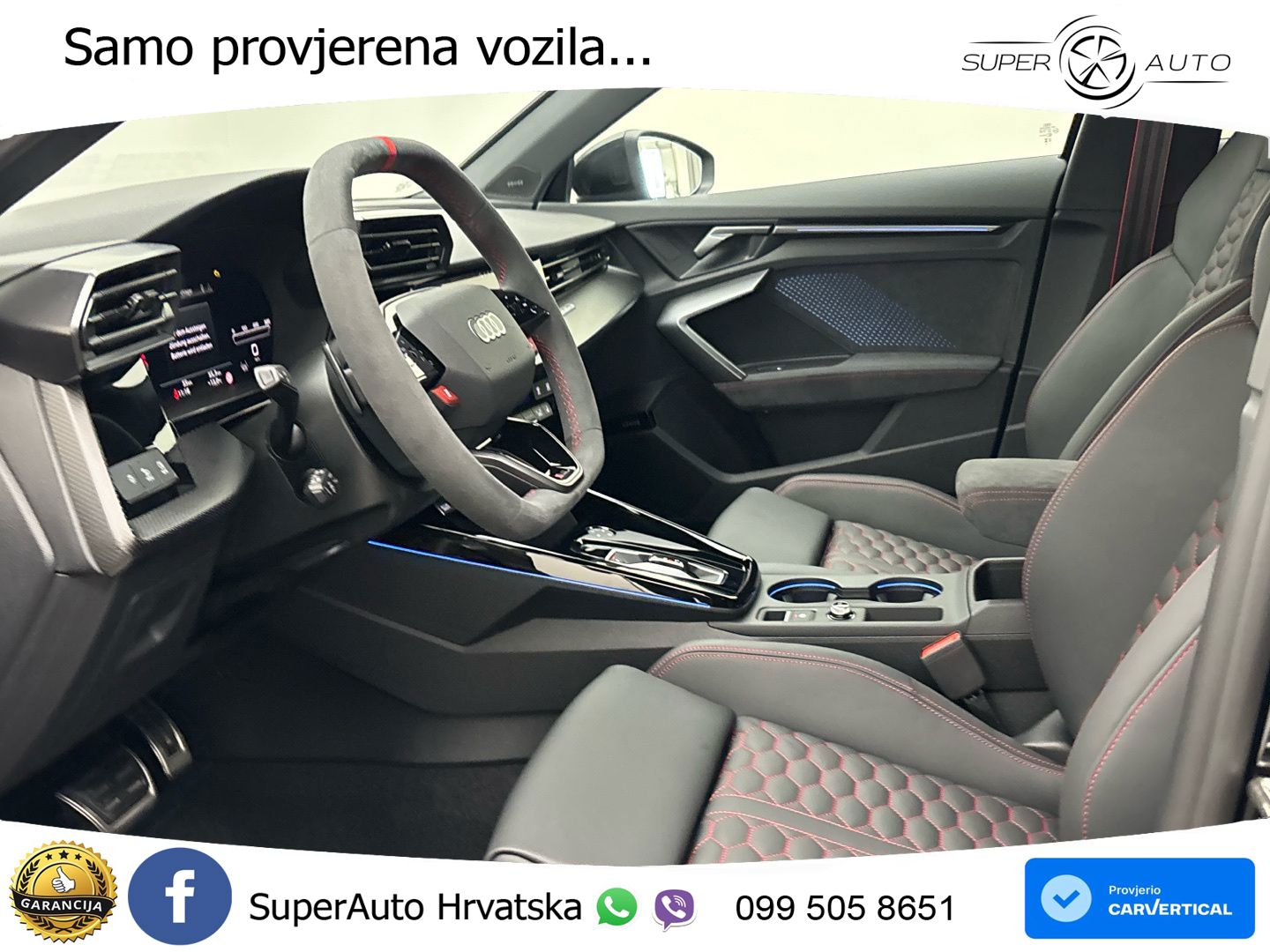 Audi RS3 Sedan 2.5 TFSI (400 KS) quattro S tronic LED+GR SJED+ACC
