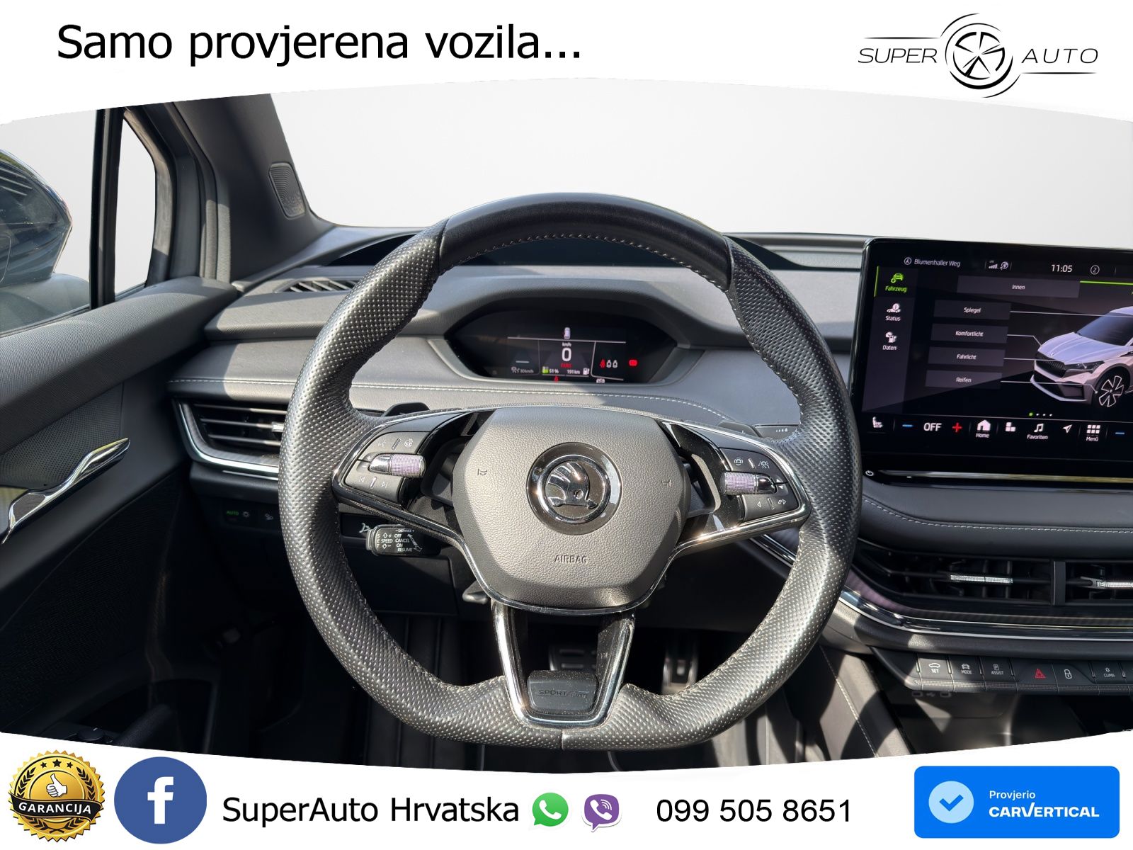 Škoda Enyaq iV 80x 82 kWh (265 KS) AWD SportLine LED+GR SJED+ACC