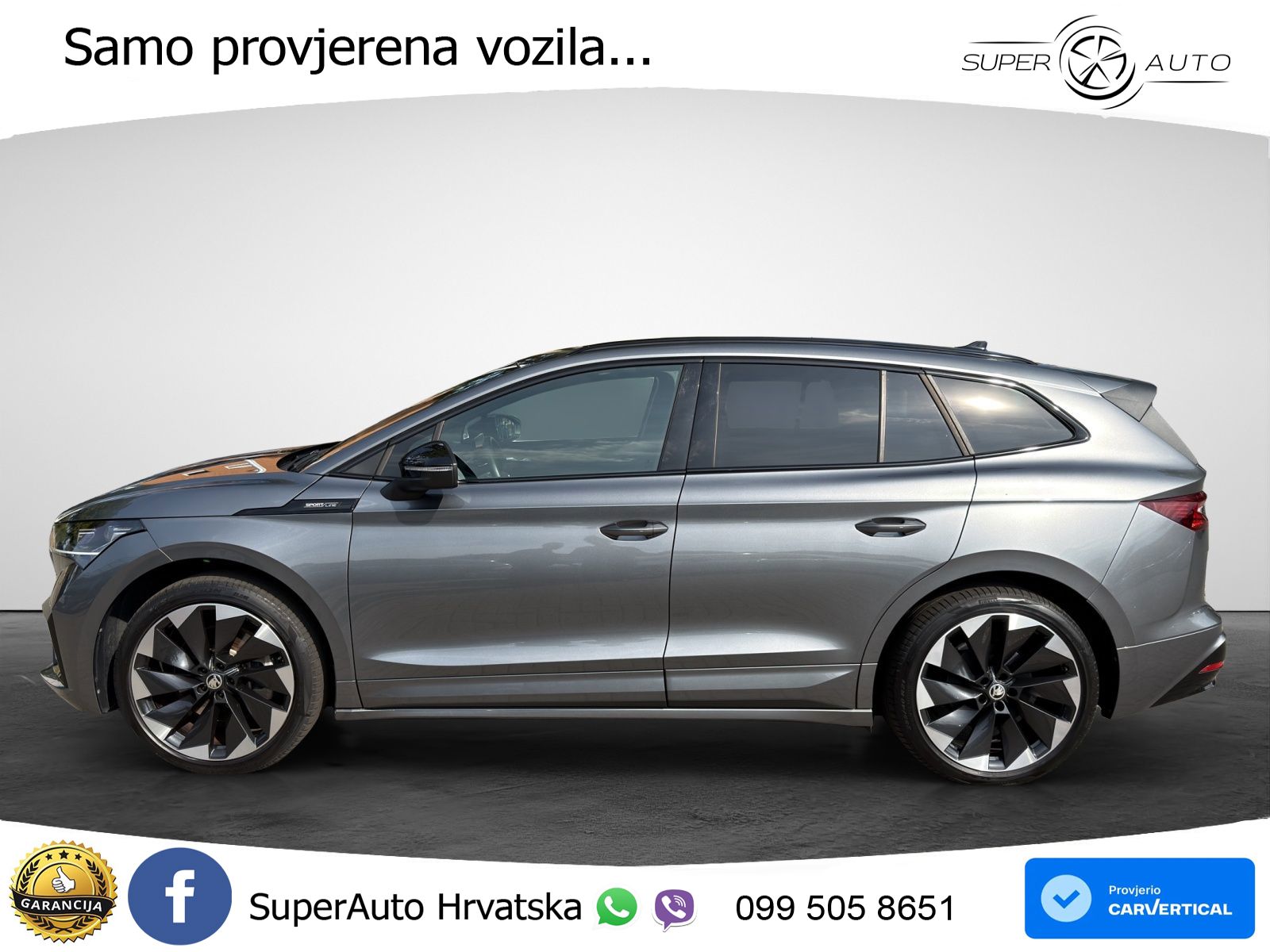 Škoda Enyaq iV 80x 82 kWh (265 KS) AWD SportLine LED+GR SJED+ACC