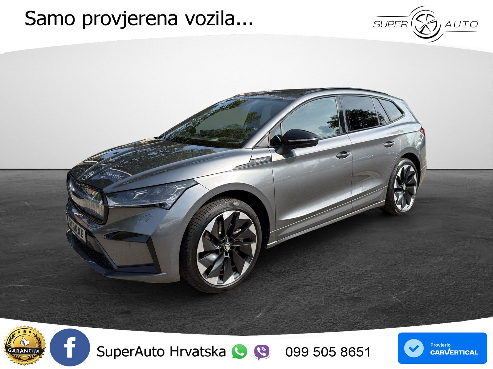 Škoda Enyaq iV 80x 82 kWh (265 KS) AWD SportLine LED+GR SJED+ACC