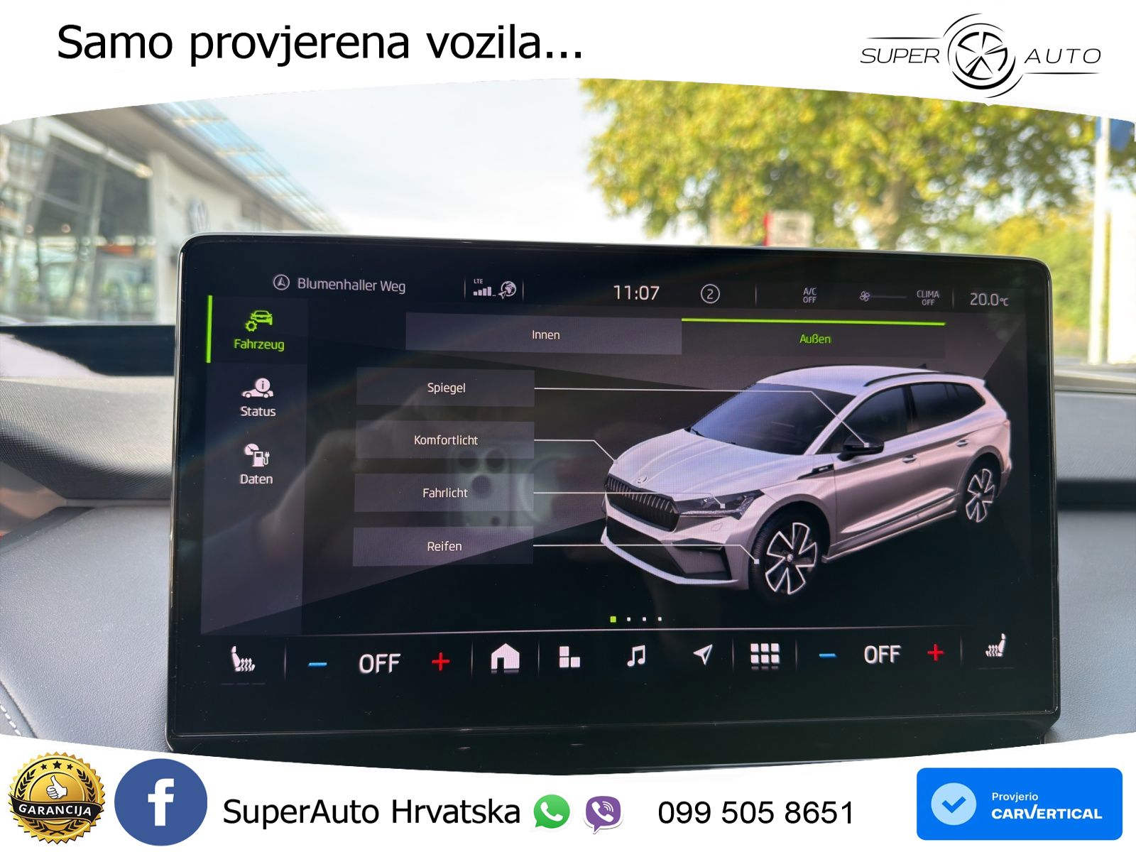 Škoda Enyaq iV 80x 82 kWh (265 KS) AWD SportLine LED+GR SJED+ACC