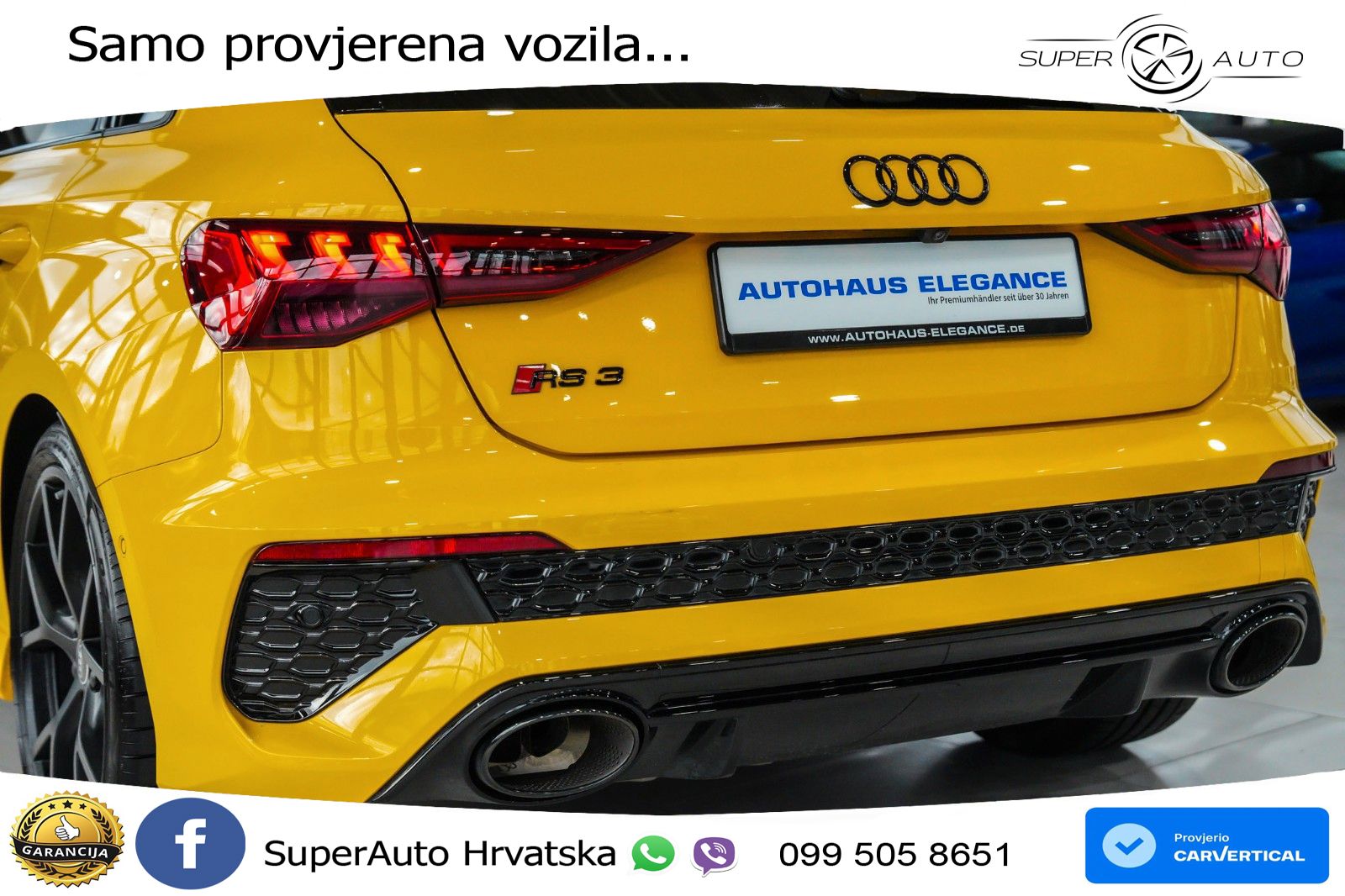 Audi RS3 Sedan 2.5 TFSI (400 KS) quattro S tronic LED+GR SJED+ACC