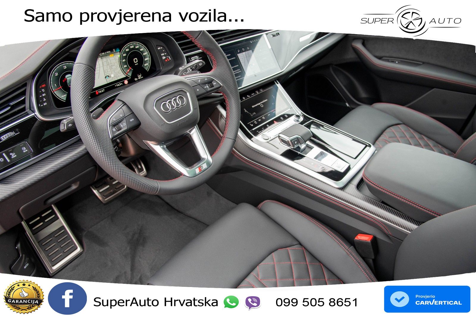 Audi Q8 50 TDI V6 (286 KS) quattro Tiptronic S line LED+GR SJED+ACC