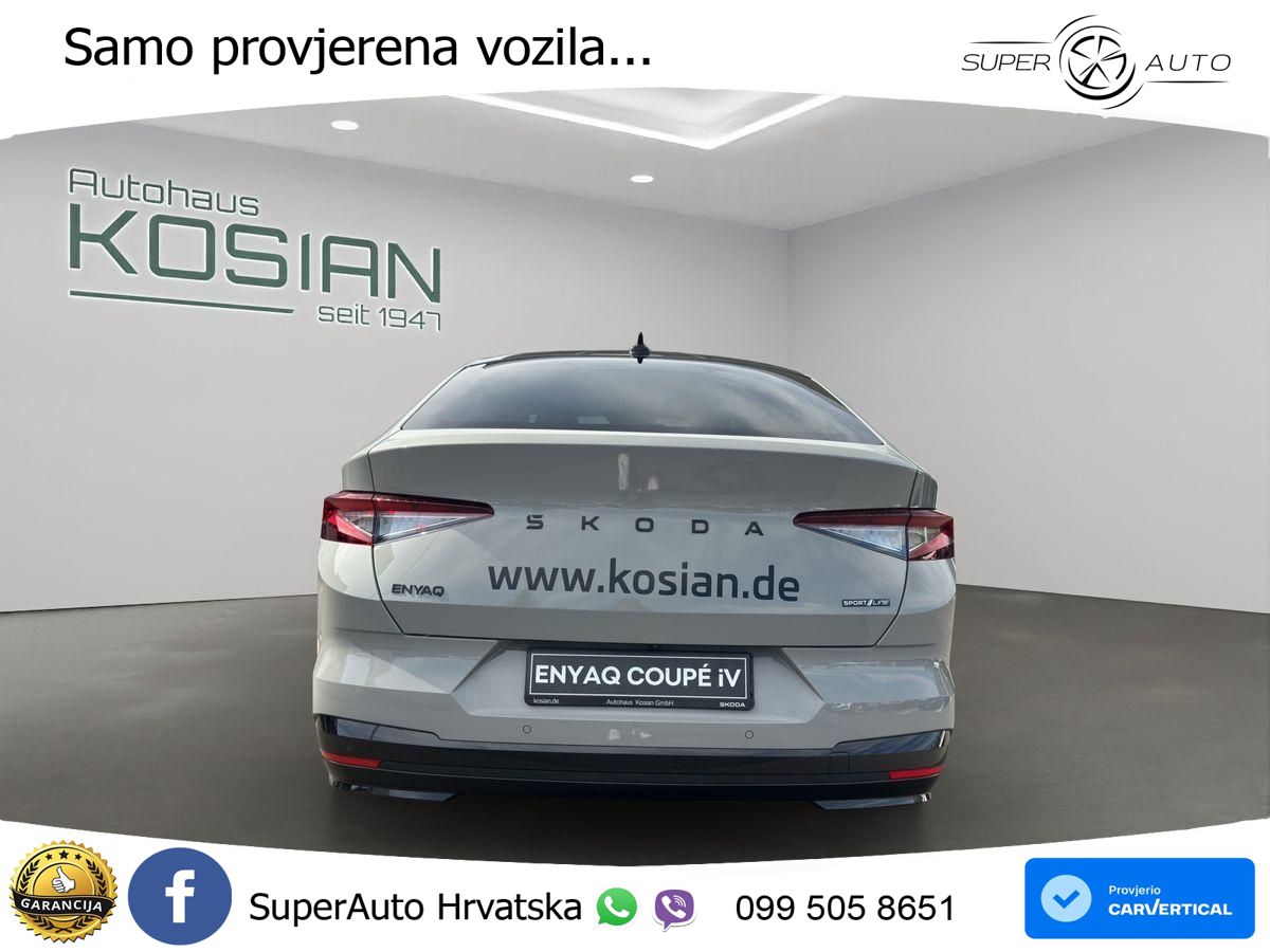 Škoda Enyaq Coupe iV 85 82 kWh (286 KS) SportLine LED+GR SJED+ACC
