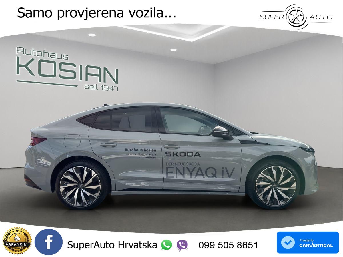 Škoda Enyaq Coupe iV 85 82 kWh (286 KS) SportLine LED+GR SJED+ACC