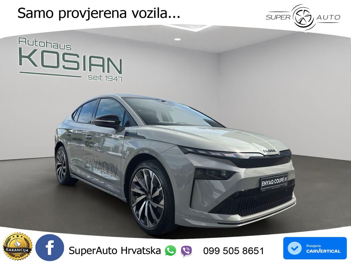 Škoda Enyaq Coupe iV 85 82 kWh (286 KS) SportLine LED+GR SJED+ACC