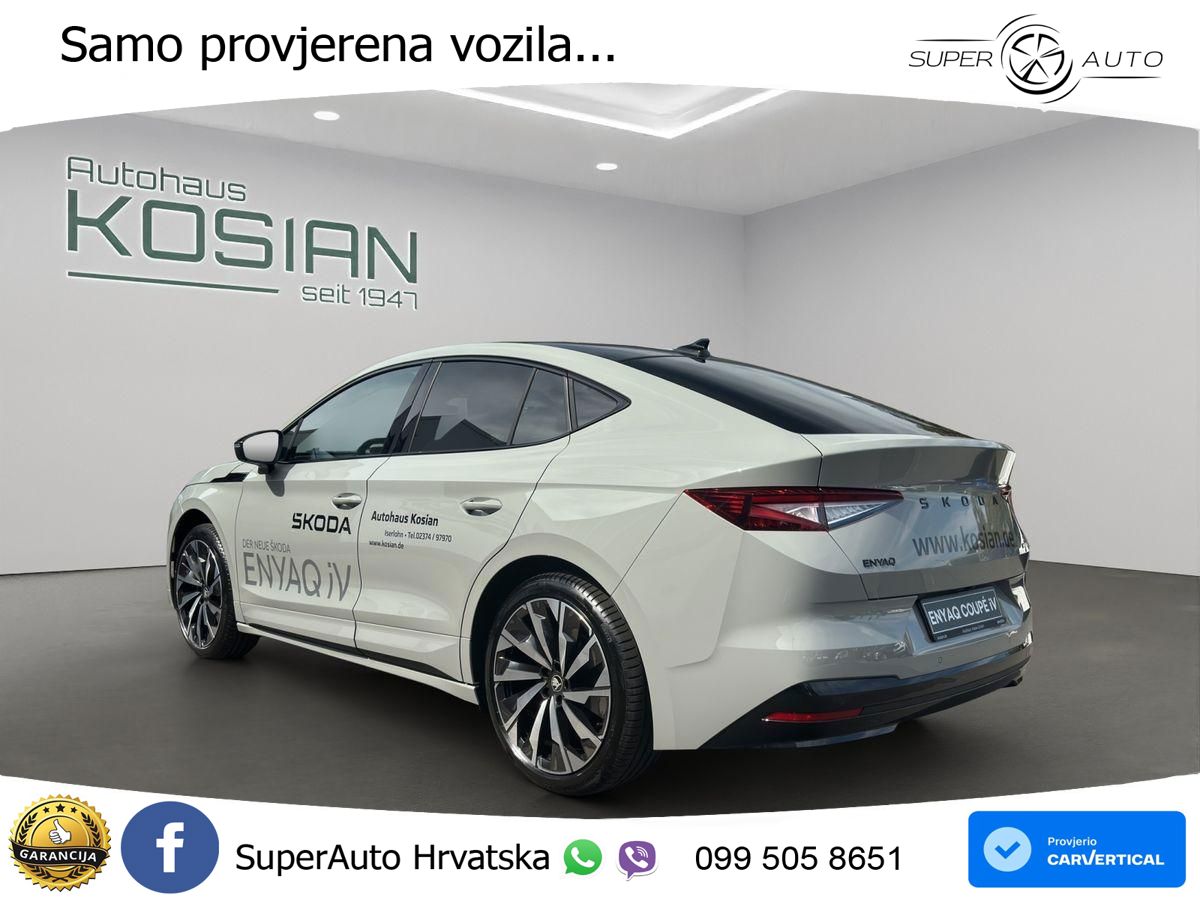 Škoda Enyaq Coupe iV 85 82 kWh (286 KS) SportLine LED+GR SJED+ACC