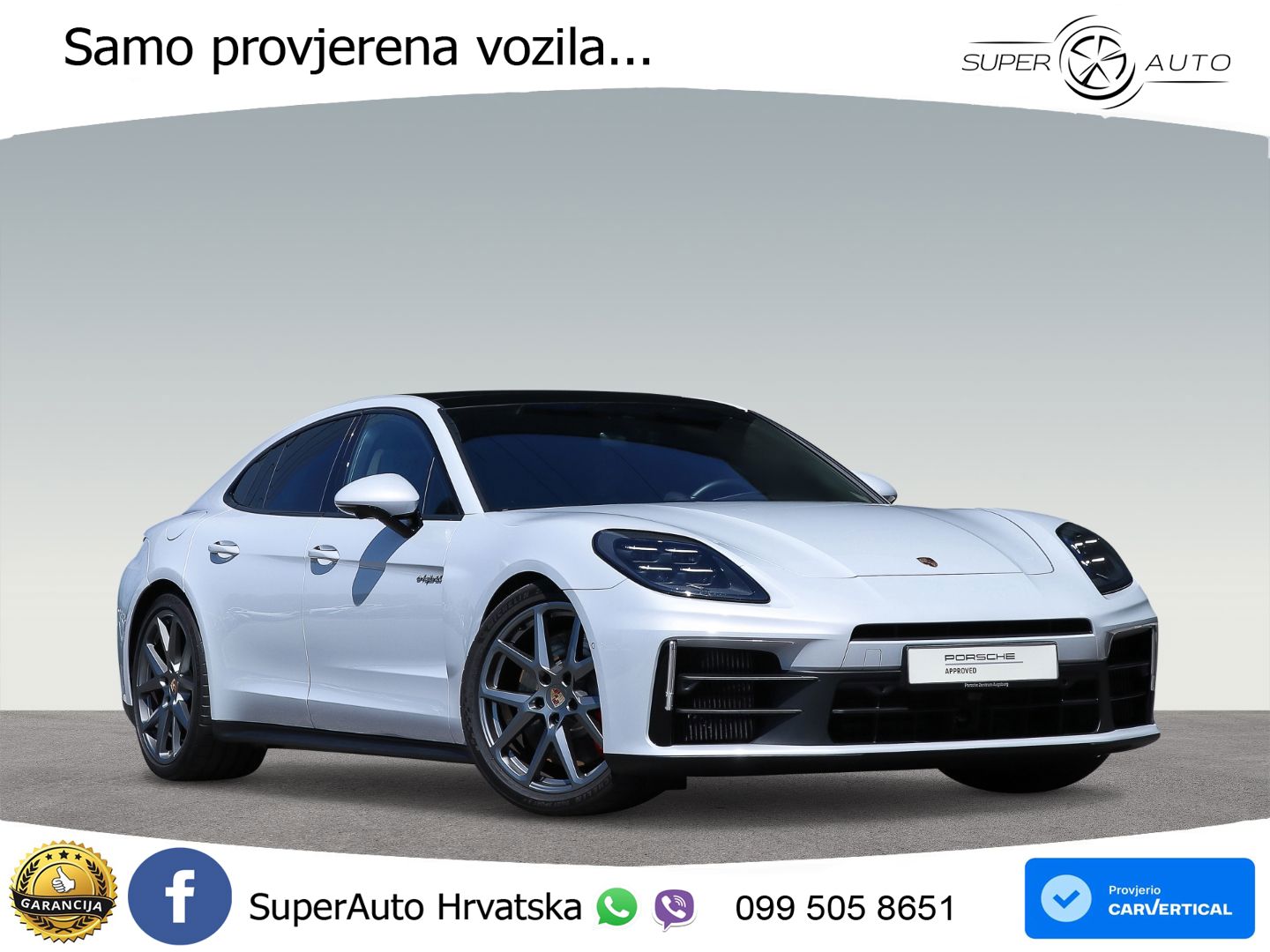 Porsche Panamera 4S 2.9 V6 (544 KS) E-Hybrid PDK ACC+HEAD+4xGR SJED+360+PANO