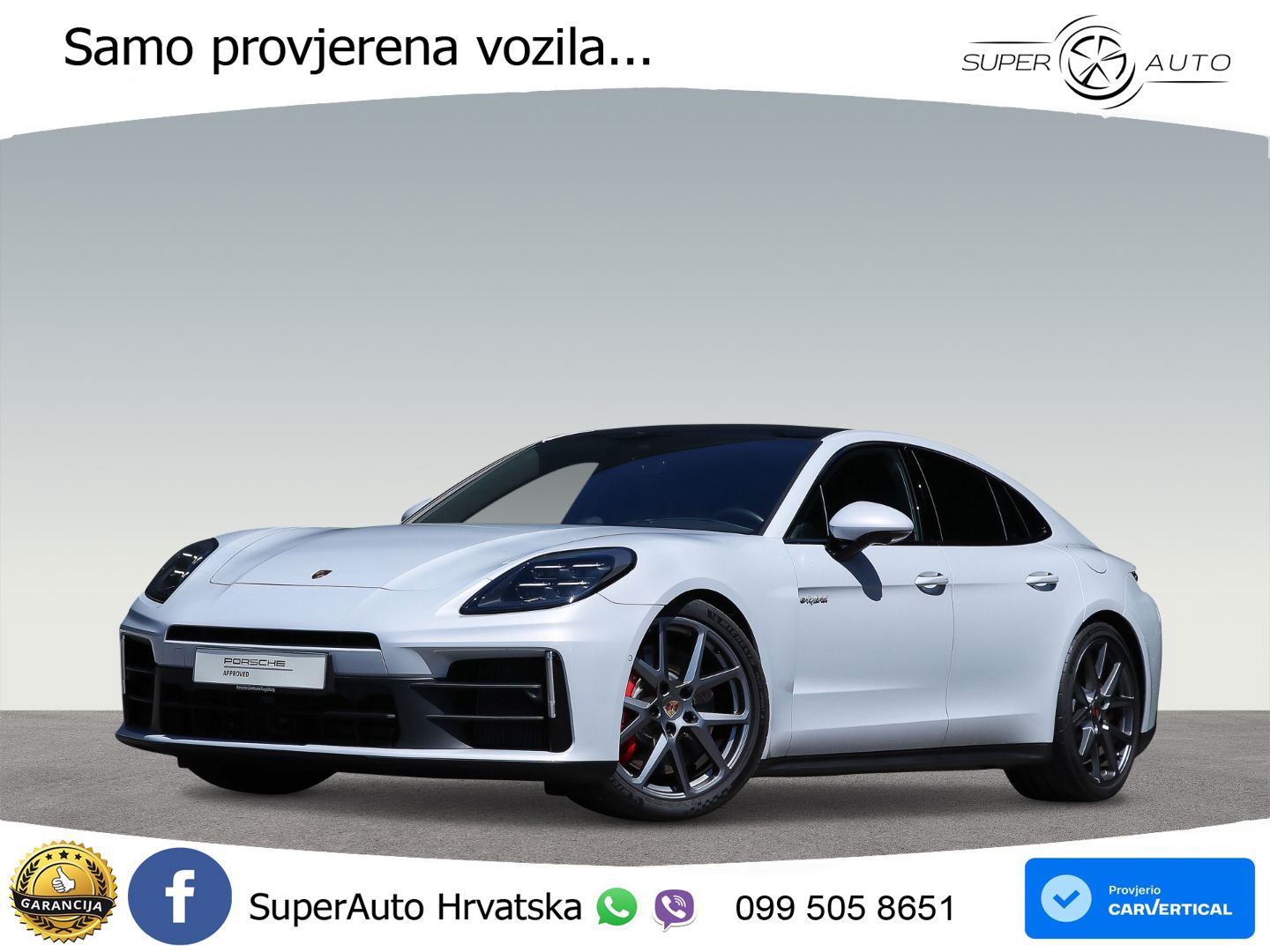 Porsche Panamera 4S 2.9 V6 (544 KS) E-Hybrid PDK ACC+HEAD+4xGR SJED+360+PANO