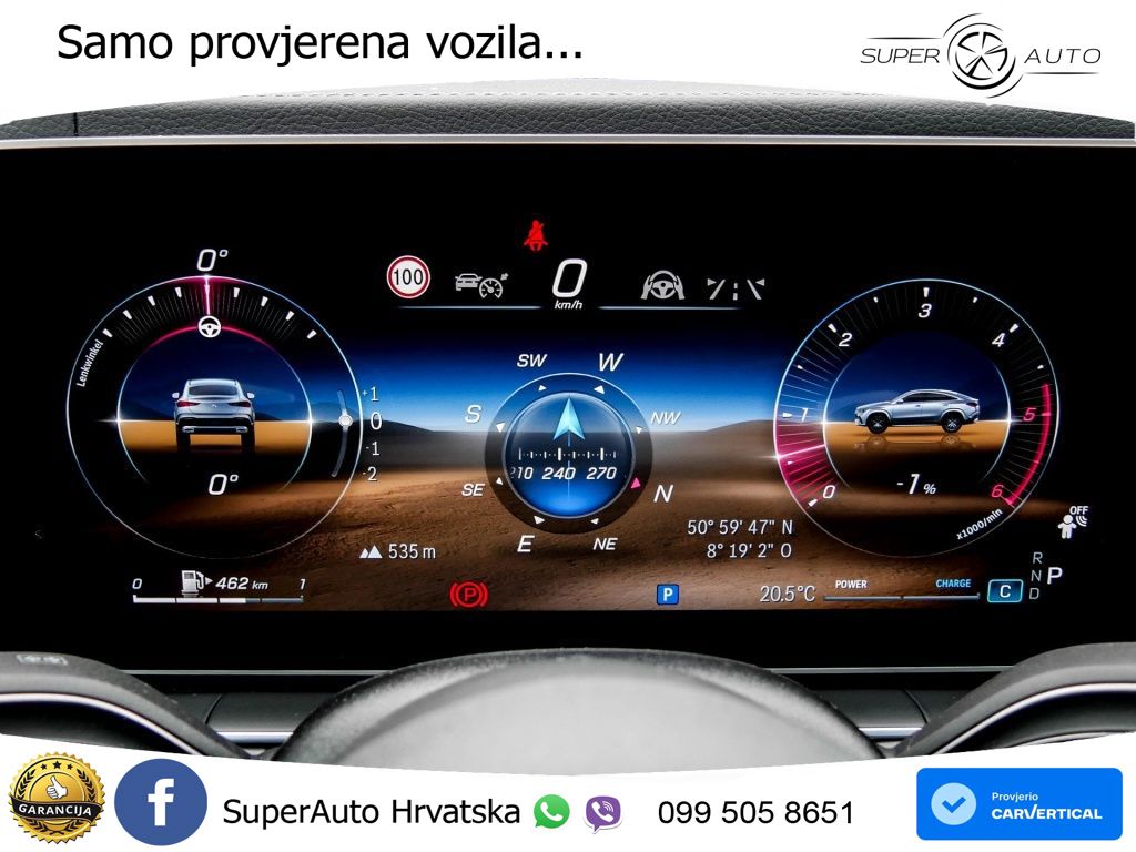 Mercedes GLE Coupe 450d (367 KS) EQ Boost 4MATIC 9G-TRONIC AMG LED+GR SJED+ACC
