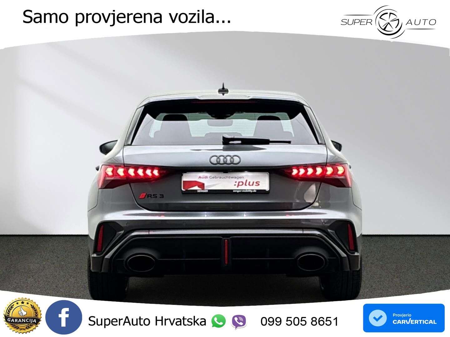 Audi RS3 Sedan 2.5 TFSI (400 KS) quattro S tronic LED+GR SJED+ACC